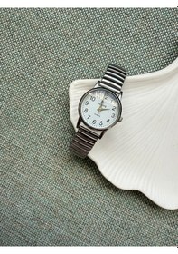 Resim Retro Minimal Metal Kordon Vintage Kadın Kol Saati Sarı 