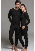 Resim Bonbonetti Yetişkin Soğuk Havalar İçin İdeal Termal Takım Siyah 