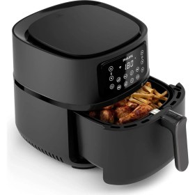 Resim 7,2 L Uzaktan Bağlantılı Çok Fonksiyonlu Geniş Hazneli Airfryer Siyah 