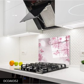 Resim Olinpa Cam Ocak Arkası Koruyucu | Çiçek 