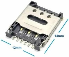 Resim Alkatronik Nano Sim Kart Soket Micro 6 Pin Açılabilir Kilitli Kapak Gsm Akıllı Saat Apple Iphone Cep Telefonu 