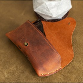 Resim Hi Leather Pitho Deri Gözlük Kılıfı Rose 