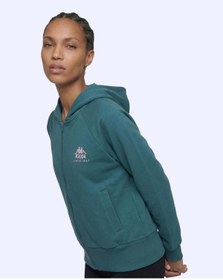Resim Kappa Milas Full Zip Kadın Yeşil Regular Fermuarlı Eşofman Üstü 