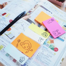 Resim Stickn Sarı Postit Yapışkanlı Not 