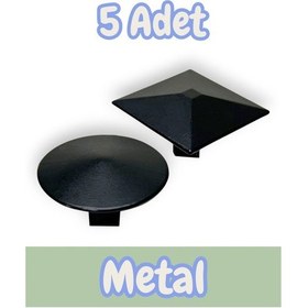 Resim Yuvarlak Düğme Kulp Alüminyum Metal Lüks Modern Mobilya Çekmece Mutfak Dolabı Kulpu Siyah 5 Adet Siyah 