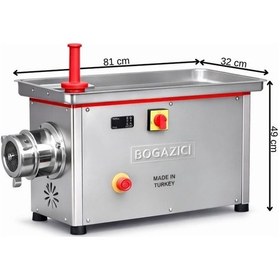 Resim Boğaziçi No 22 Sök Tak Kafa Soğutmalı Kıyma Makinesi 380v 