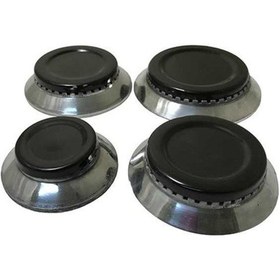 Resim Eski Tip Çakmaksız Ocaklar İçin Bek Takımı 8 Parça+ocak Küçültücü 