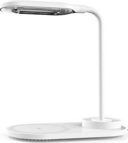 Resim Fortunelane 10w Hızlı Şarj Beyaz Kablosuz Şarjlı Akıllı Gece Lambası - 3 Seviye Dokunmatik Işık, Telefon Tutucu, Pil Yok 