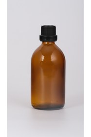 Resim TABİA 100 ml Cam Amber Ecza Şişesi Kapak+Tıpa 1 Adet 
