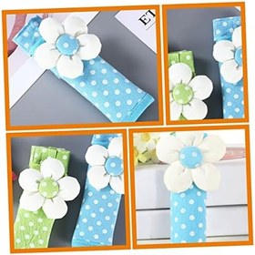 Resim BESTonZON Fırın Eldiveni eldivenler mikrodalga kulp kılıfı dondurucu kulp kılıfı kaymaz kulp kılıfı toz kaplamış Mikrodalga fırın kapı tokmağı kapağı kapı tokmağı eldiven bez 