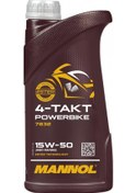 Resim Mannol MN7832-1 4 Takt Powerbike Sae 15W-50 Motor Yağı 1 L 