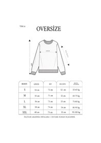 Resim Üç İplik Bisiklet Yaka Baskılı Sweatshirt - Beyaz Beyaz 