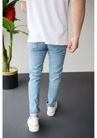 Resim Erkek Açık Mavi Slim Fit Jean Pantolon Jry01 Açık Mavi 