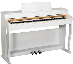 Resim Valler PM100 Beyaz Parlak Cilalı Tuş Hassasiyetli Dijital Piyano ( Tabure ve Kulaklık Hediyeli ) 