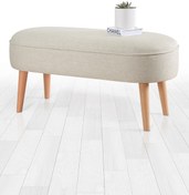 Resim Lorence Home Lednok Bench Puf - Krem 