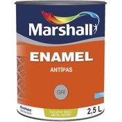 Resim Marshall Enamel Antipas Gri 2,5 Lt. 3,5 Kg 