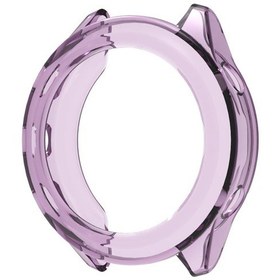 Resim Garmin Forerunner 570 İçin 42mm Yarım Kapsama İçi Boş Tpu Saat Koruyucu Kapak Şeffaf Mor 