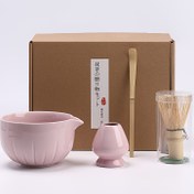 Resim Seramik Matcha 4 parça set, Matcha kasesi, Matcha fırçası, Blender, Çay süngeri, Ayakta duran çay kaşığı, Çay kasesi seti, Hediye kutusu çay sipariş seti, En iyisi Noel için, En iyisi Şükran Günü için 