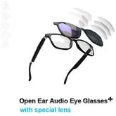 Resim Klipsli Akıllı Çok Fonksiyonlu Gözlükler Sesli Arama Özelliği ve HIFI Ses Kalitesi ile HD UV Koruyucu Camlar, Dahili Mikrofon & Hoparlörler ve Sürüş ve Dış Mekan Seyahati için Uzaktan Kumandalı Kamera 