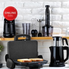 Resim Schafer Smart Siyah Elektrikli Çeyiz Seti - Paslanmaz Çelik ve Yanmaz Yapışmaz Özellikler 