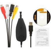 Resim Geeksen Ezcap172 Usb 2.0 Video Yakalama Cihazı - Analog Videoyu Dijital Formatlara Dönüştür, Pc İçin Kaydet Ve Düzenle 