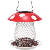 Resim Ximistore9 Güneş Enerjili Mantar Kuş Yemliği Ve Dekoratif Bahçe Aydınlatması - Dış Mekan İçin Şık Tasarım Kırmızı 