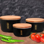 Resim Berry 3'lü Saklama Kabı - Siyah 