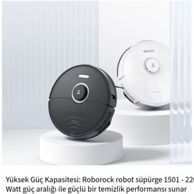 Resim Roborock Mopping Akıllı Robot Süpürge Beyaz+ Yedek Parça 