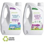 Resim Jenovin Sifon Temizliği Karavan & Tekne Tuvalet Kimyasalı 3L - Katı Atık Parçalama Lavanta Kokusu 