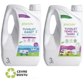 Resim Jenovin Sifon Temizliği Karavan & Tekne Tuvalet Kimyasalı 3L - Katı Atık Parçalama Lavanta Kokusu 
