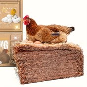 Resim Yumurtlayan Tavuklar için Premium Hindistan Cevizi Lifli Yuva Pedleri - İdeal Sürüngen Matı & Tavuk Kümesi Yatağı, Tavuk Yuva Kutusu Astarları, Kümes Malzemeleri 