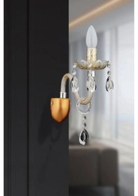 Resim İstanbul Avize Almira Tekli Krem Damla Taşlı Aplik 