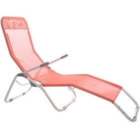 Resim Andoutdoor Tumbona Katlanır Şezlong-KIRMIZI 