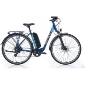 Resim Carraro Ecomfort 47 cm 7-V Hd Mat Navy Mavi-Turuncu Elektrikli Şehir Bisikleti 