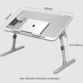 Resim Monozone Yükseklık Ayarlı Fanlı Laptop Sehpası 