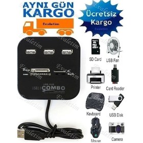 Resim Usb Hub Çoklayici Kart Okuyucu 5043P Combo Ms Micro Sd Mmc Switch 