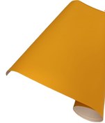 Resim Mat Sarı Renk Dayanıklı Araç Motor Mobilya Folyosu 126cmx30cm 