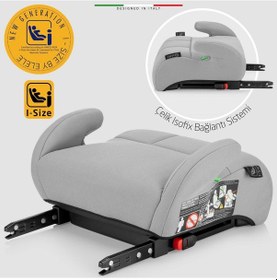 Resim Elele Robustofix I-size Yükseltici Oto Koltuğu İsofix 125-150 Cm 15-36 Kg Gri 
