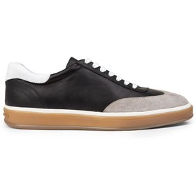 Resim Deery Erkek Hakiki Deri Siyah Sneaker Ayakkabı 