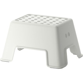 Resim IKEA Tabure Basamak Kaymaz Taban 44x35x25cm Maks. Yük: 100 Kg Beyaz 