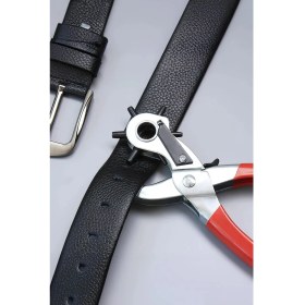 Resim Alvo Store 6 Başlıklı Döner Kemer Delme Aleti Metal Delik Açıcı Pense, Deri Kanvas Kemer Delme Makinesi 