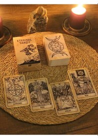 Resim Eternal Tarot Destesi 78 Kart - Arındırma Kesesi - Demet Tütsü 