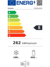 Resim Siemens KG56NLBE0N 508 LT No-Frost Kombi Tipi Buzdolabı 