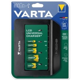 Resim Varta 57688 Üniversal Lcd Şarj Cihazı Aa/aaa/c/d/9v 