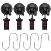 Resim Vantuz Çapa Ağır Araç Montaj Bagaj Tarps Çadırlar Kravat Aşağı Aracı Araba Gölgelik Gergi 4pcs 