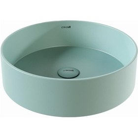 Resim Creavit Nil Yeşili Lp145 Loop Çap45 CM Set Üstü Çanak Lavabo 