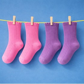 Resim SOLDE SOCKS Solde Premium Kız Bebek Soket Çorap 2’li Deneme Paketi - Pastel Renkler 