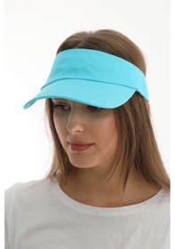 Resim Uv Koruyuculu Unisex Siperlikli Turkuaz Şapka Turkuaz 