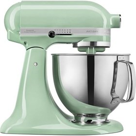 Resim KitchenAid Artisan mutfak robotu, eğilebilir gıda işlemcisi, 4 aksesuarlı hamur yoğurma makinesi, paslanmaz çelik kase, 4,8 l, fıstık 