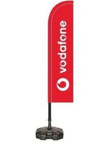 Resim Doruk Vodafone Plaj Yelken Bayrağı 